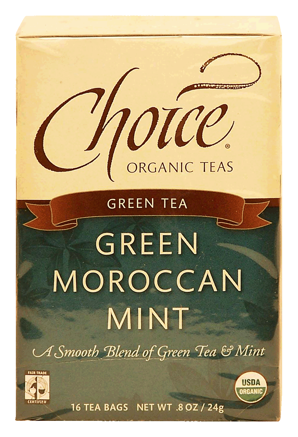 Choice  green moroccan mint organic tea, 16-bags Full-Size Picture